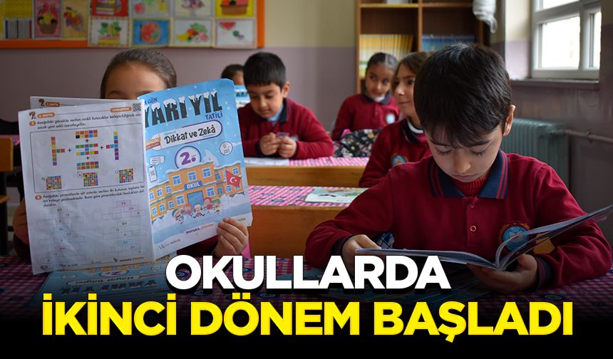 Okullarda yarıyıl tatili sonrası ilk ders zili çaldı