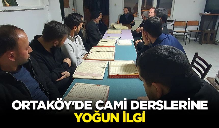 Ortaköy'de cami derslerine yoğun ilgi