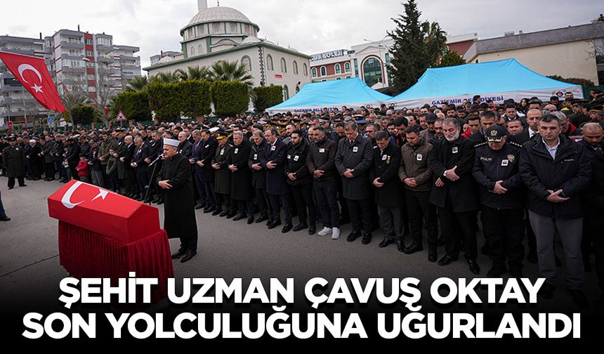 Şehit Uzman Çavuş Oktay, İzmir'de son yolculuğuna uğurlandı