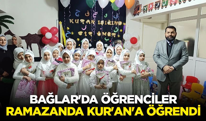 Bağlar'da öğrenciler ramazanda Kur'an'a öğrendi