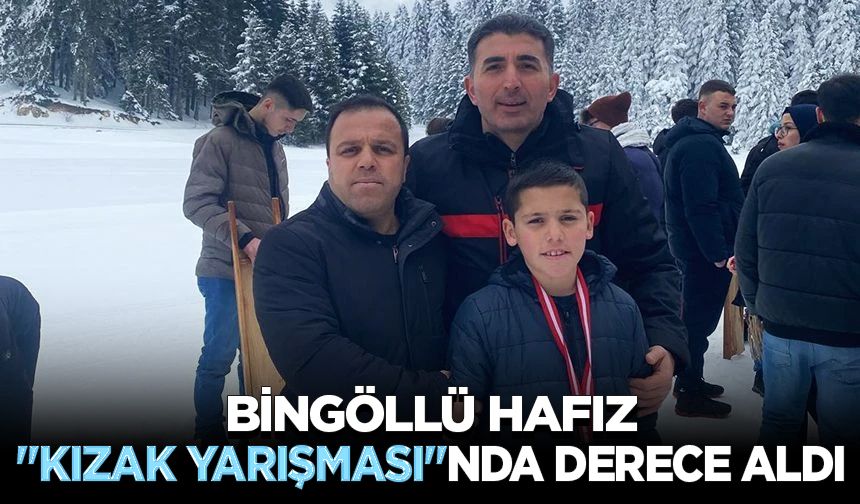 Bingöllü hafız "Kızak Yarışması"nda derece aldı