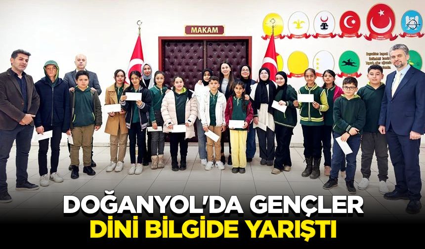 Doğanyol'da gençler dini bilgide yarıştı