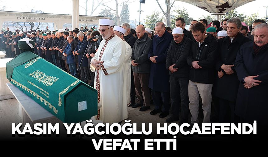 Cumhurbaşkanı Erdoğan, emekli imam hatip Kasım Yağcıoğlu'nun cenaze törenine katıldı