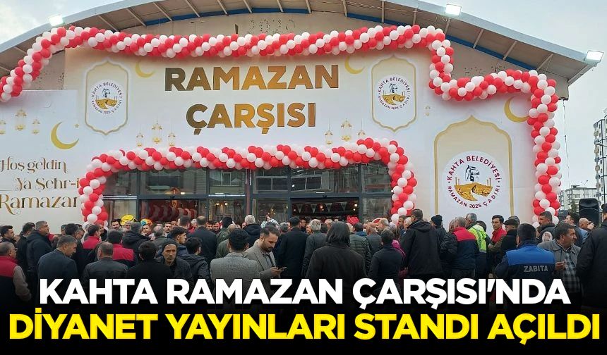 Kahta Ramazan Çarşısı'nda Diyanet Yayınları standı açıldı