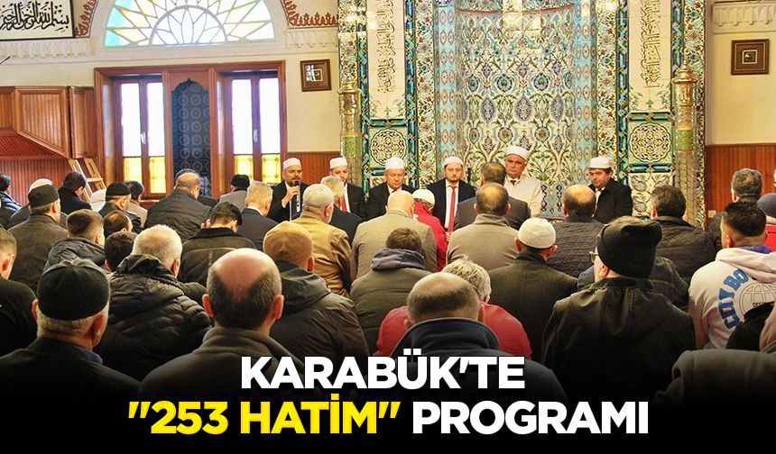 Karabük'te "253 Hatim" programı