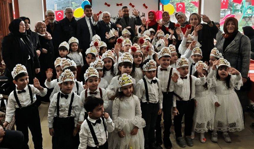 Lüleburgaz'da minikler Kur'an'a geçmenin sevincini yaşadı