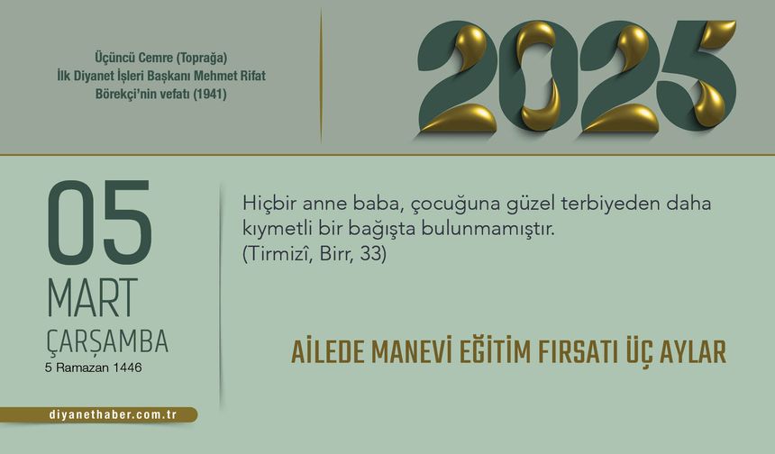 Ailede Manevi Eğitim Fırsatı Üç Aylar