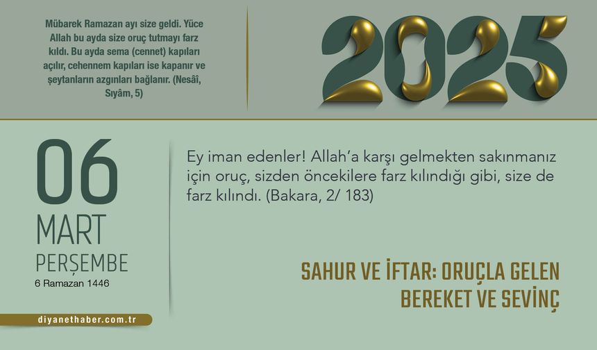 Sahur ve İftar: Oruçla Gelen Bereket ve Sevinç