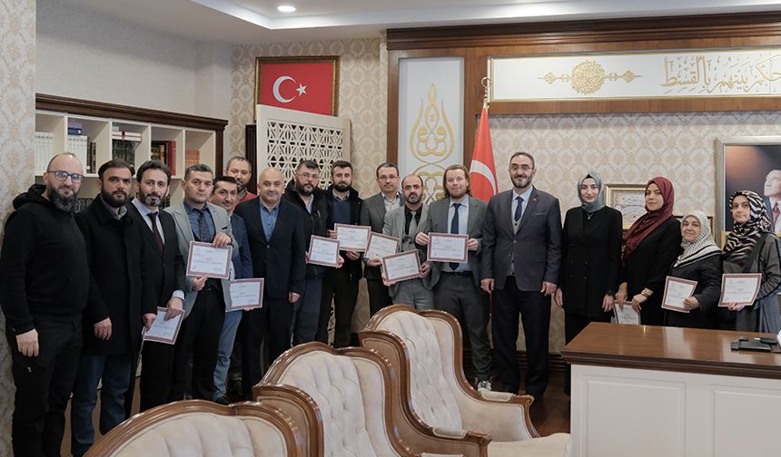Bursa'da din görevlileri, "İlk Yardım ve Yangın Eğitimi"ni tamamladı