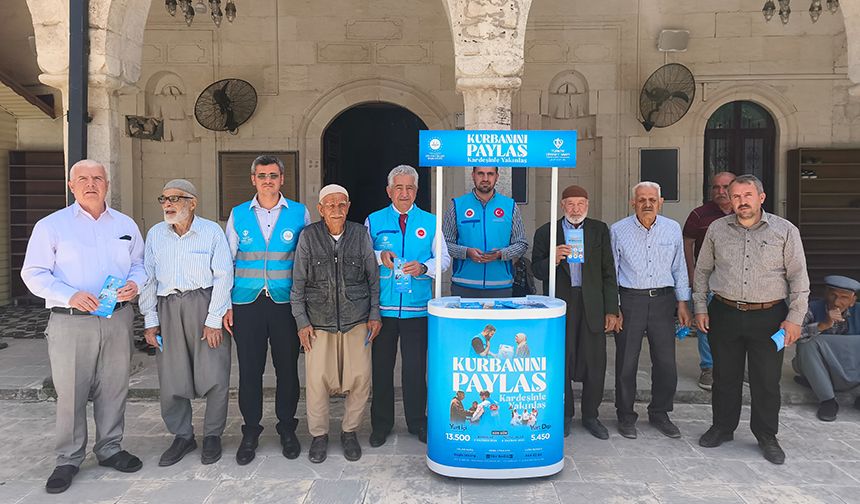 Adıyaman'da vekaletle kurban bağış ve tanıtım standı açıldı