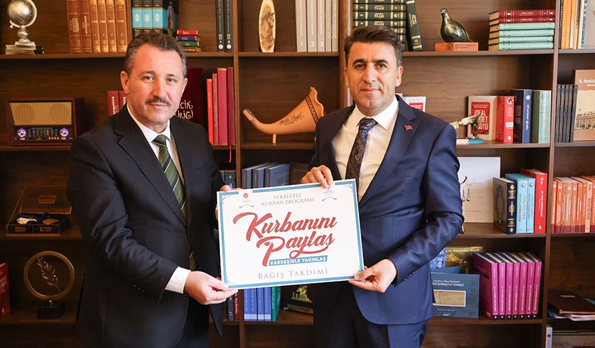 Bilecik Valisi Aygöl, kurban vekaletini TDV'ye verdi