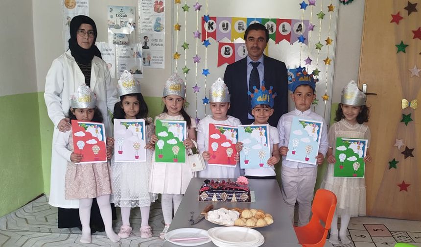 Hanak'ta ilk kez açılan 4-6 Yaş Kur'an Kursunda eğitim tamamlandı