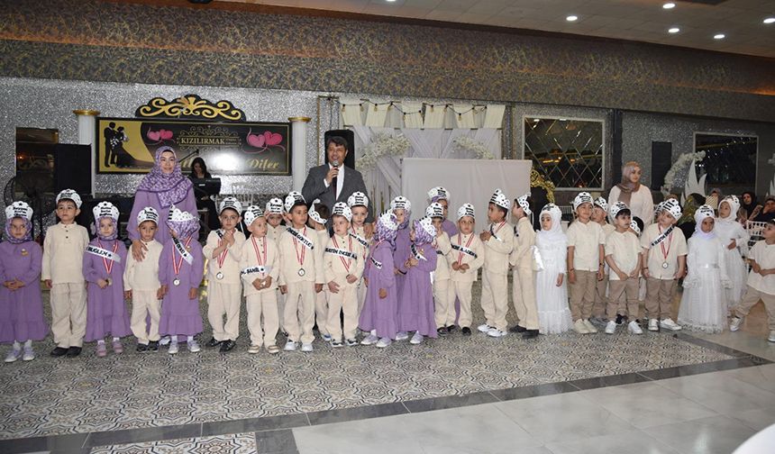 Bahşılı'da minikler yıl sonu heyecanı yaşadı