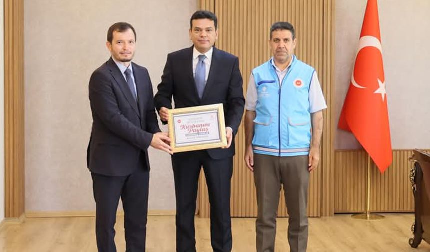 Kızıltepe Kaymakamı Şahin, kurban vekaletini TDV'ye verdi
