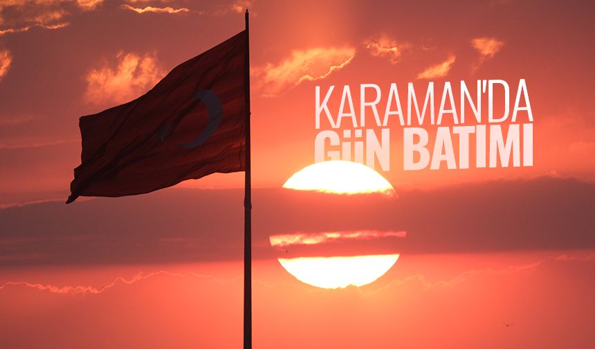 Karaman'da gün batımı