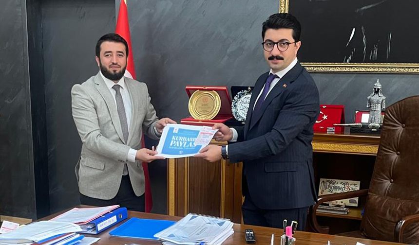 Kaymakam Kaya, kurbanını TDV'ye emanet etti