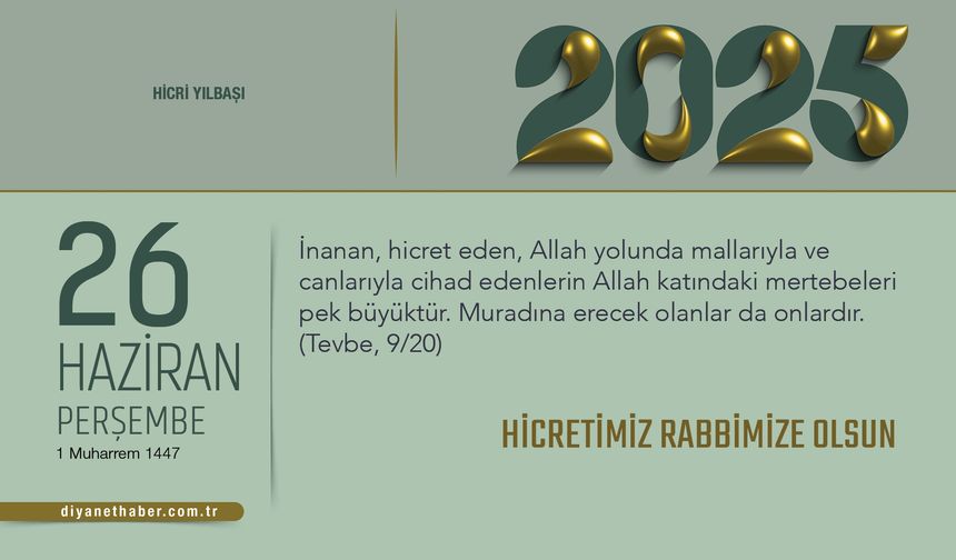 Hicretimiz Rabbimize Olsun