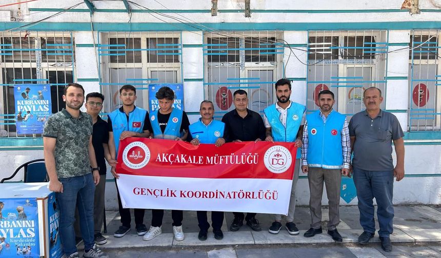 Akçakale’de TDV Kurban standı açıldı