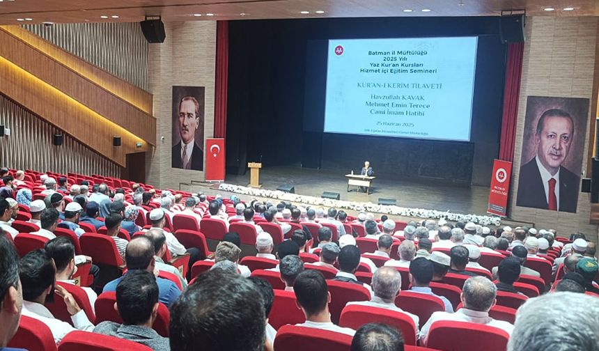 Batman'da Yaz Kur’an Kursları Semineri gerçekleştirildi