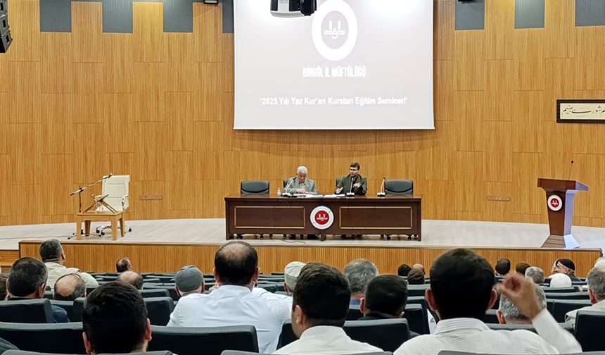 Bingöl'de Yaz Kur’an Kursu semineri tamamlandı