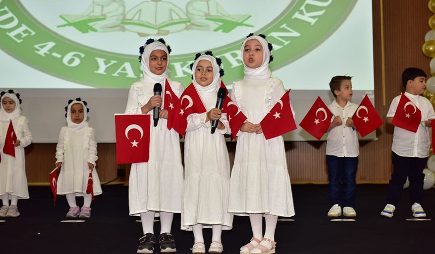 Karaman'da 4-6 Yaş Kur’an kurslarında karne sevinci yaşandı