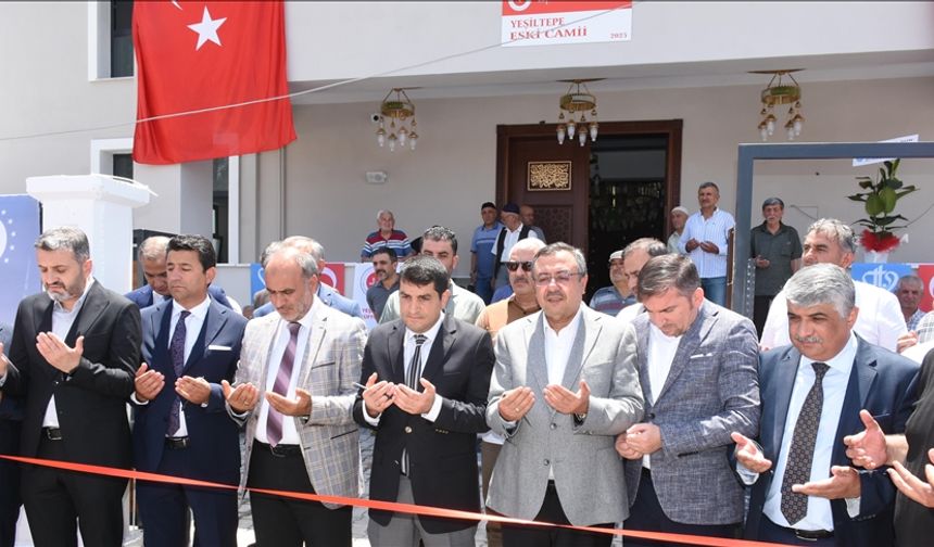 Malatya'da depremlerde hasar gören cami, hayırseverin desteğiyle yeniden inşa edildi