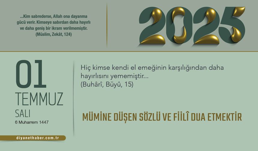 Mümine Düşen Sözlü ve Fiilî Dua Etmektir