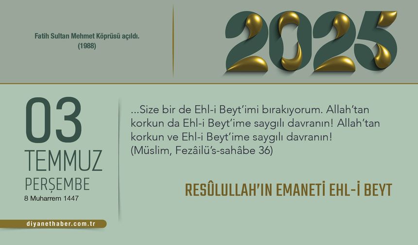 Resûlullah’ın Emaneti Ehl-i Beyt