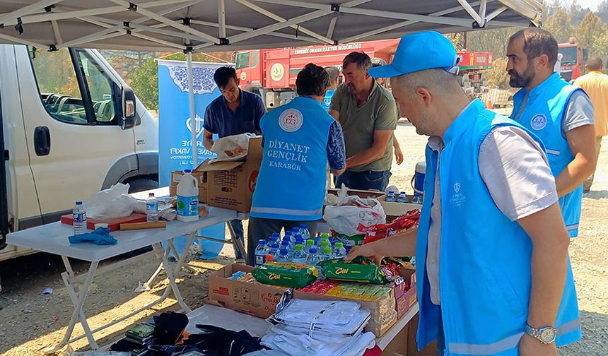 Karabük halkından orman yangınlarıyla mücadeleye destek