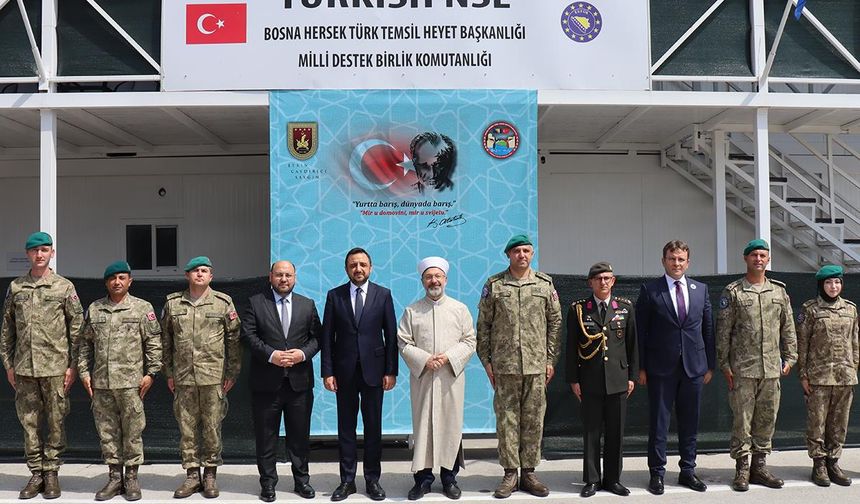 Başkan Erbaş, Bosna Hersek'te EUFOR Türk Temsil Heyeti Başkanlığını ziyaret etti