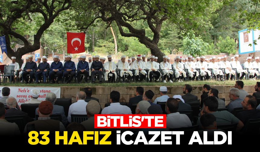 Bitlis'te 83 Hafız icazet aldı