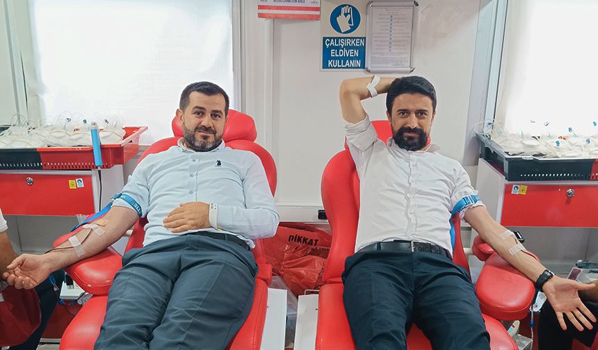 Kozluk'ta din görevlileri kan bağışında bulundu