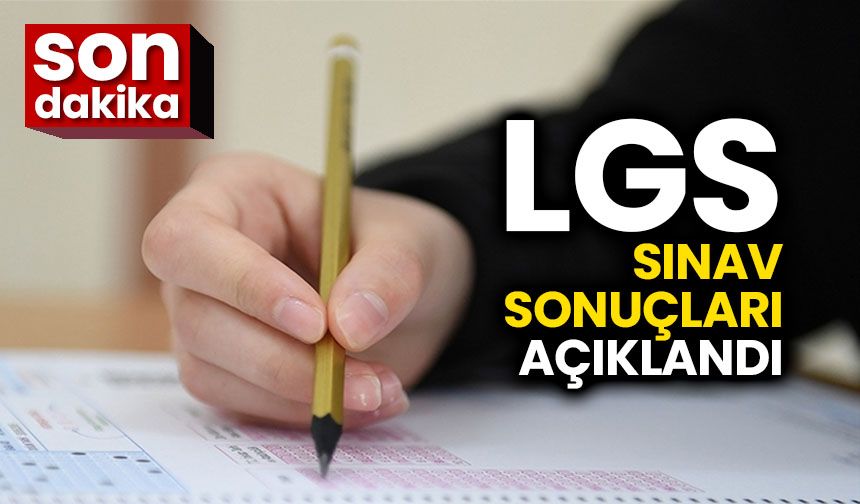 LGS merkezi sınav sonuçları açıklandı
