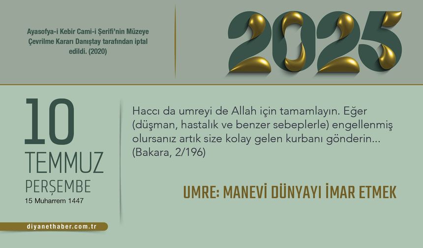 Umre: Manevi Dünyayı İmar Etmek