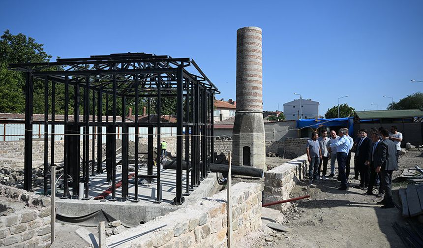 Edirne'de Şeyh Şüceaddin Camii'nin onarımı sürüyor