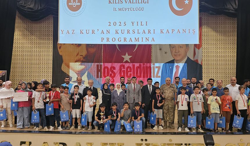 Kilis'te Yaz Kur’an Kursları sona erdi