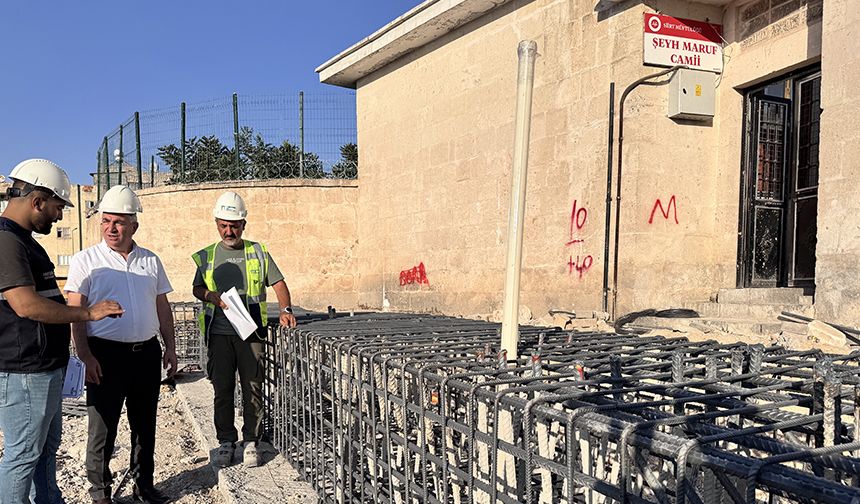 Siirt'te 130 yıllık Şeyh Maruf Camisi kentsel dönüşümle geleceğe taşınıyor