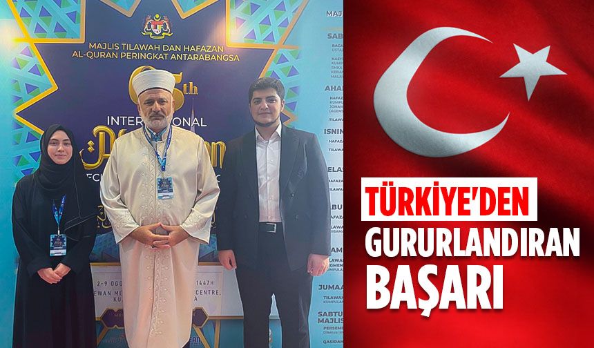 Türkiye'den gururlandıran başarı