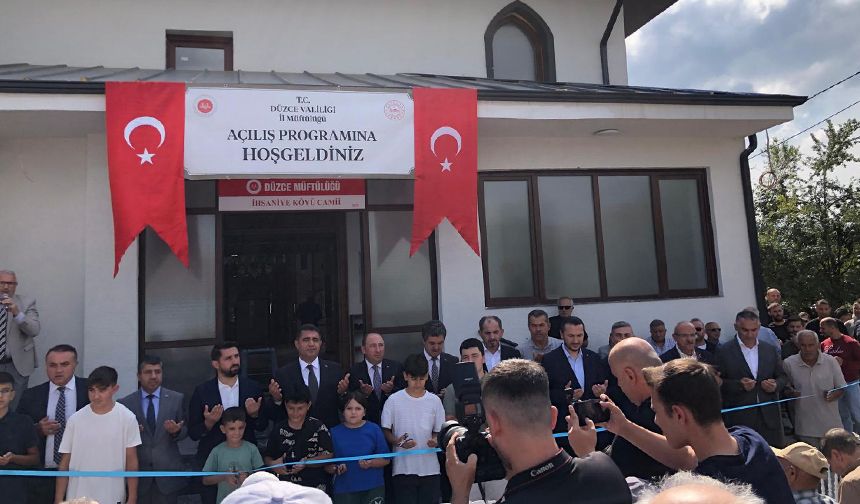 İhsaniye Köyü Camii dualarla açıldı