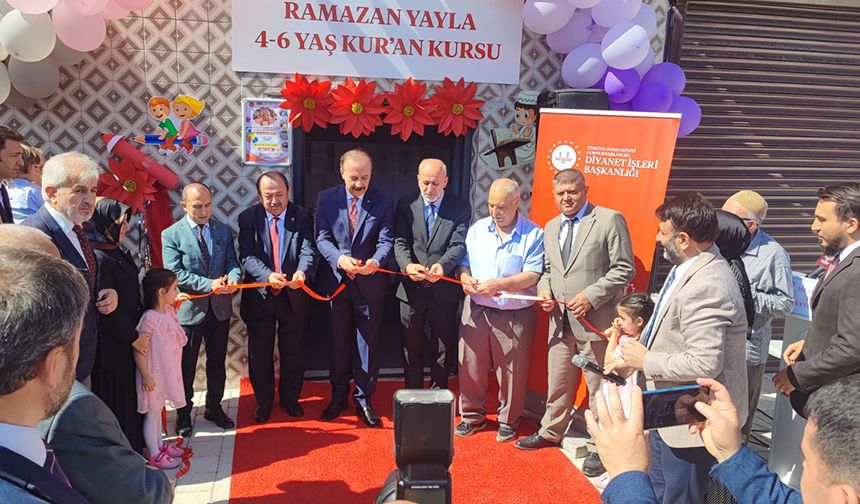 Ramazan Yayla 4-6 Yaş Kur’an Kursu açıldı