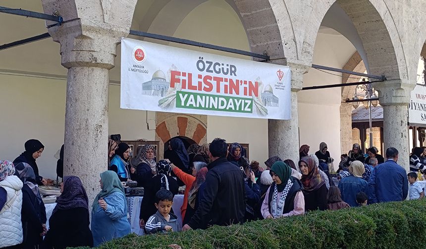 Amasya'da Gazze yararına kermes düzenlendi