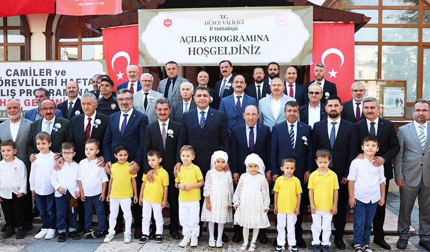 Düzce'de "Camiler ve Din Görevlileri Haftası" programı