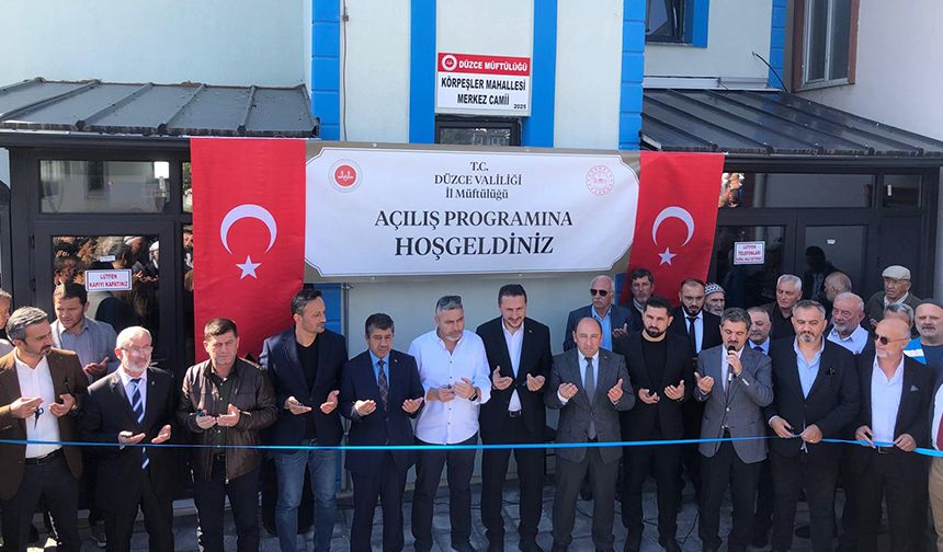 Düzce Merkez Körpeşler Mahallesi Camii açıldı