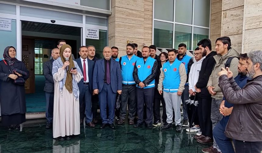 Muğla'da gençler, Gazze için bir araya geldi