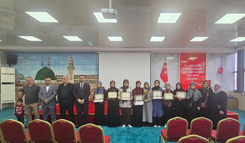 Haliliye'de 46 öğrenci icazet aldı
