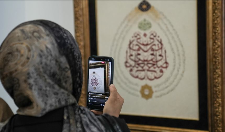 "Aile Hüsn-i Hat" sergisinin gelirleri Gazze'ye bağışlanacak