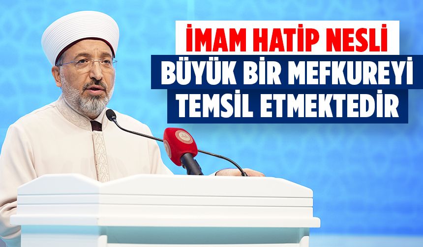 Prof. Dr. Arpaguş: İmam hatip nesli, büyük bir mefkureyi temsil etmektedir