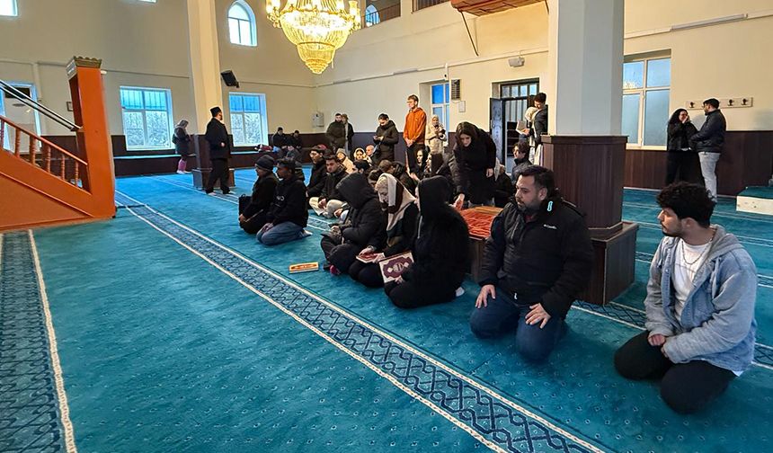 Kilis'te Erasmus Plus projesiyle gençler Türkiye'nin dini yapısını tanıdı