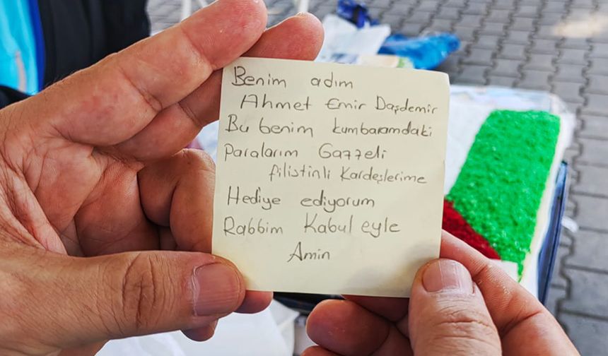 Osmaniye'den Gazze'ye anlamlı destek