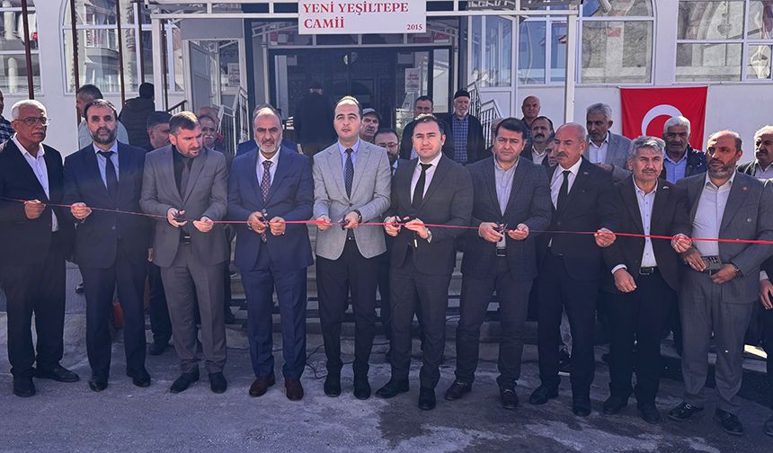 Yeni Yeşiltepe Camii dualarla açıldı